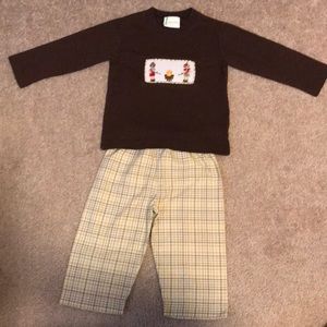 18 Month - Fall Boy Outfit - Zuccini - Campfire